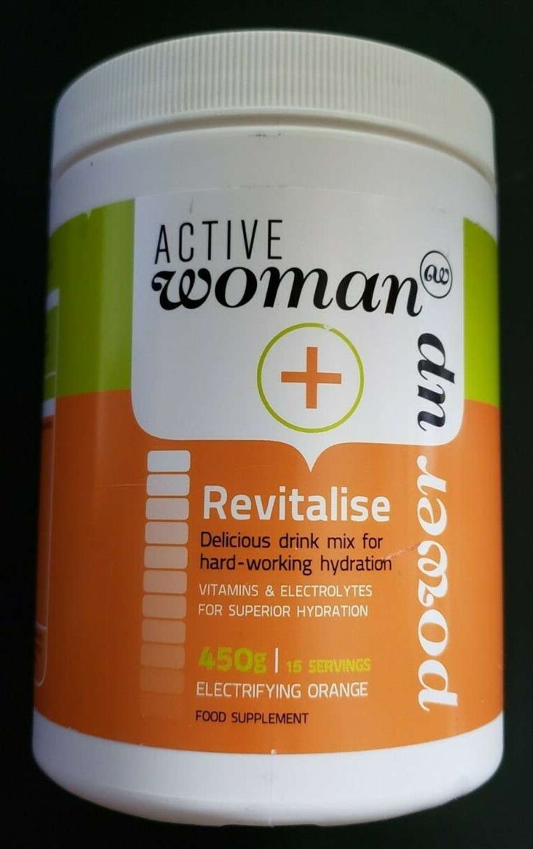 ACTIVE WOMAN Revitalise – 15 Servings – Electrifying Orange – 450g – Ex 9/2025