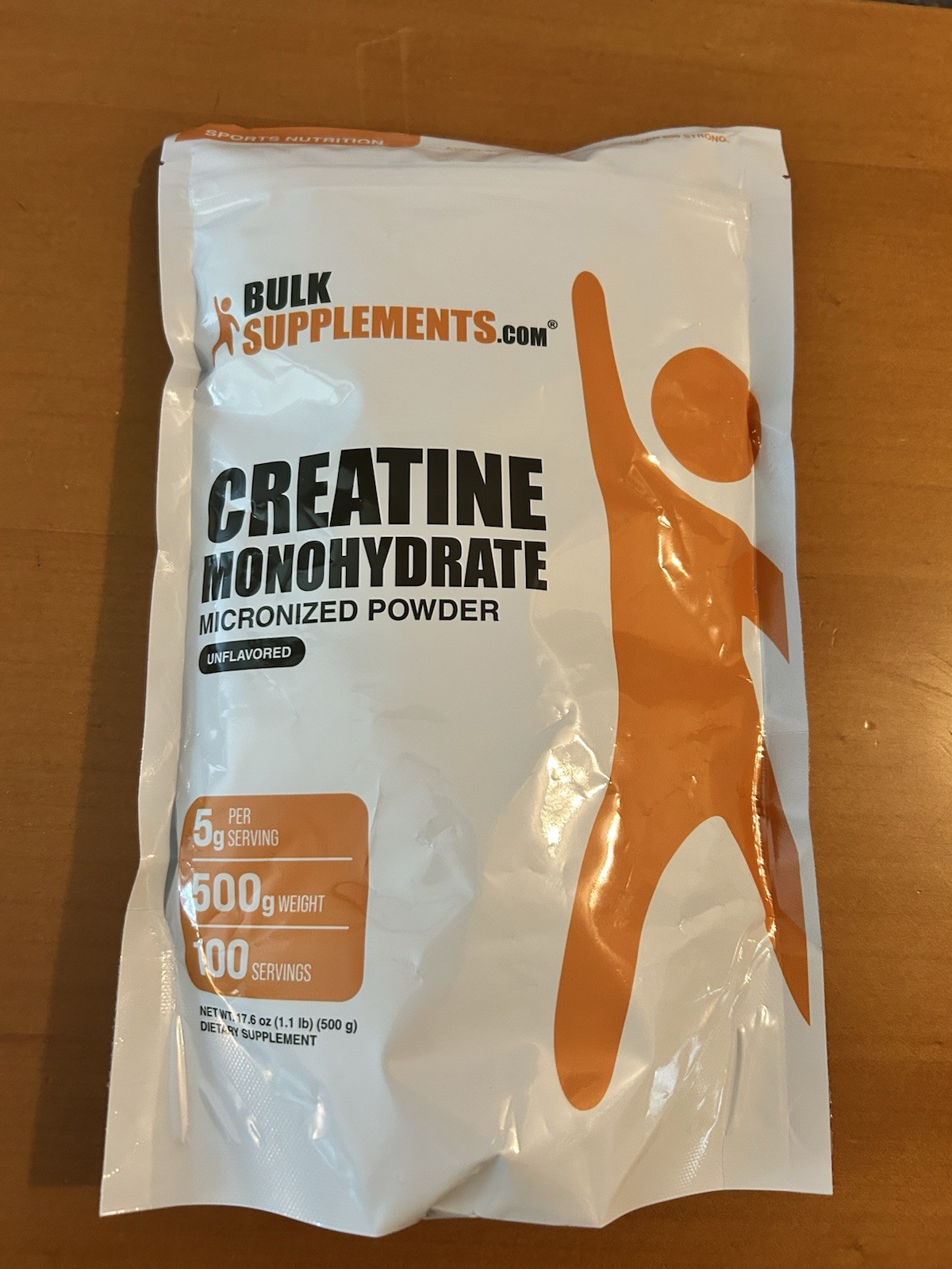 Bulk Supplements, Creatine Monohydrate 100 Servings Unflavored