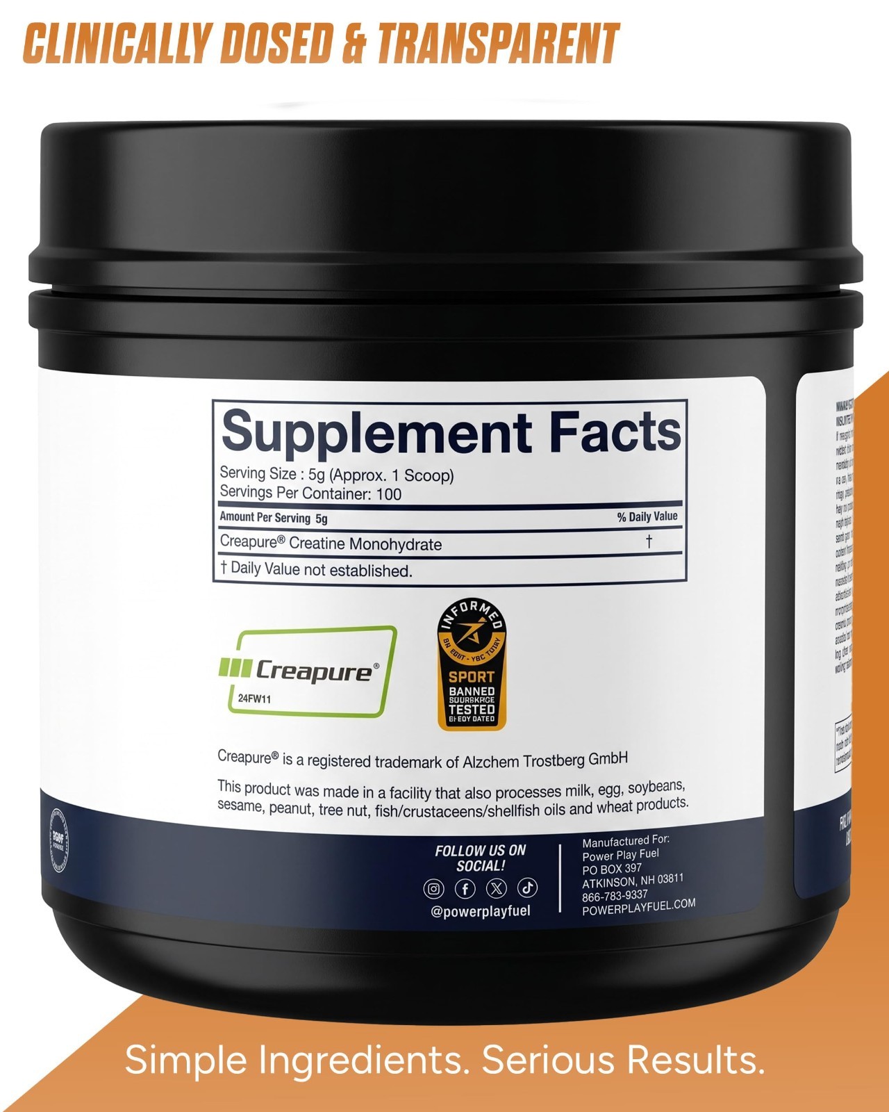 Pure Micronized Creatine Monohydrate Powder – Muscle Strength & Recovery, Unflav
