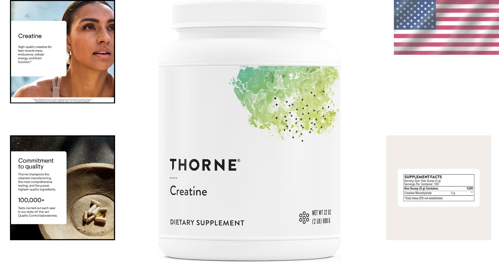 Micronized Creatine Powder for Peak Performance – 32 oz – 180 Servings