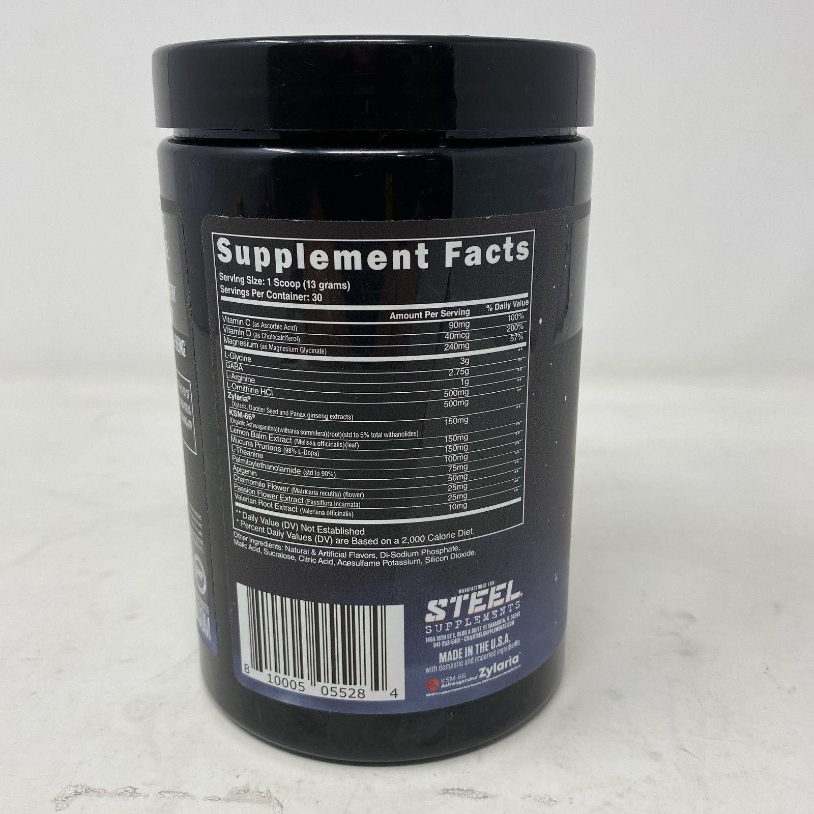 Steel Supplements RESTED-AF Lemon Ginger Sleep Powder, 30 Servings