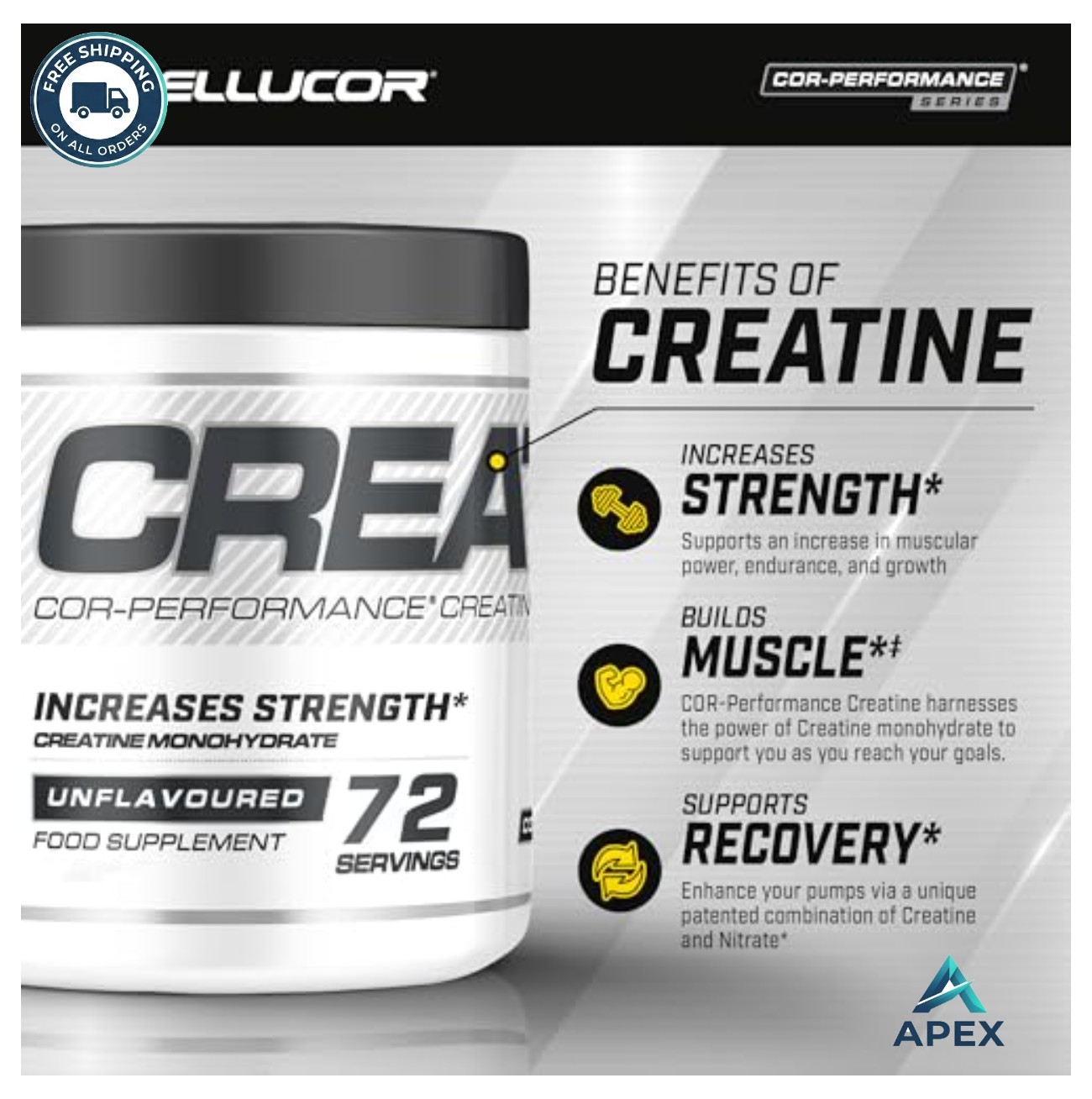 Pre Workout and Creatine Bundle Fruit Punch 30 Servings Powder Energy Endurance
