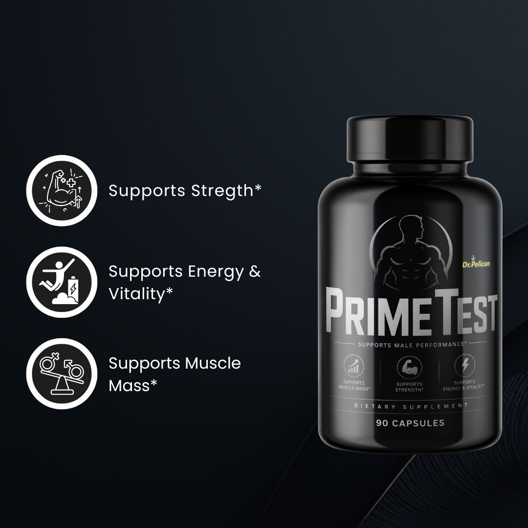 PrimeTest- Bodybuilding & Men’s Health Support- 90 Capsules