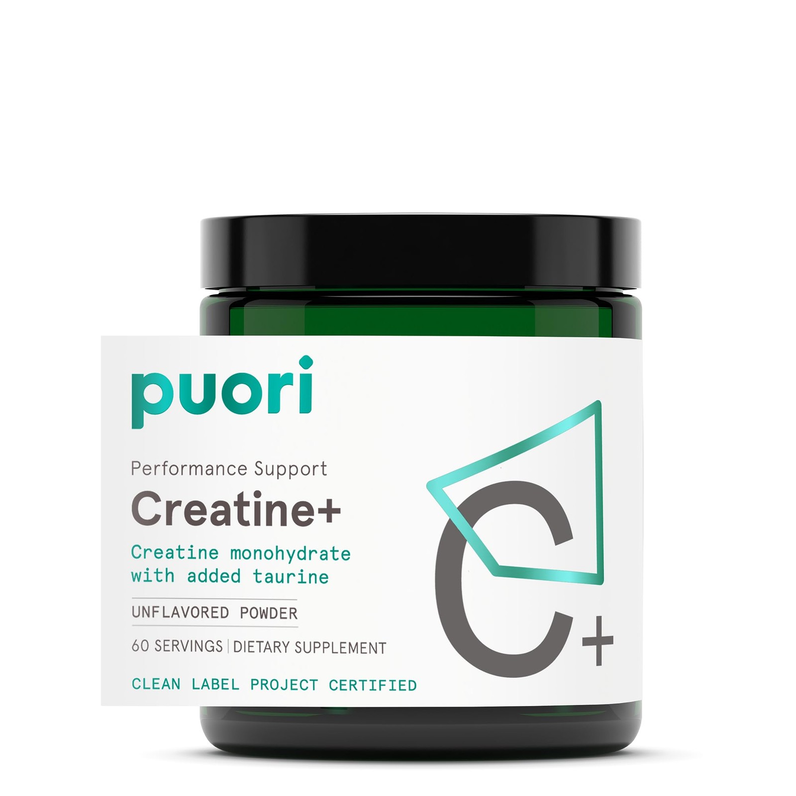 Puori 5g Creatine Monohydrate Powder with Added 11.4 Ounce (Pack of 1), White