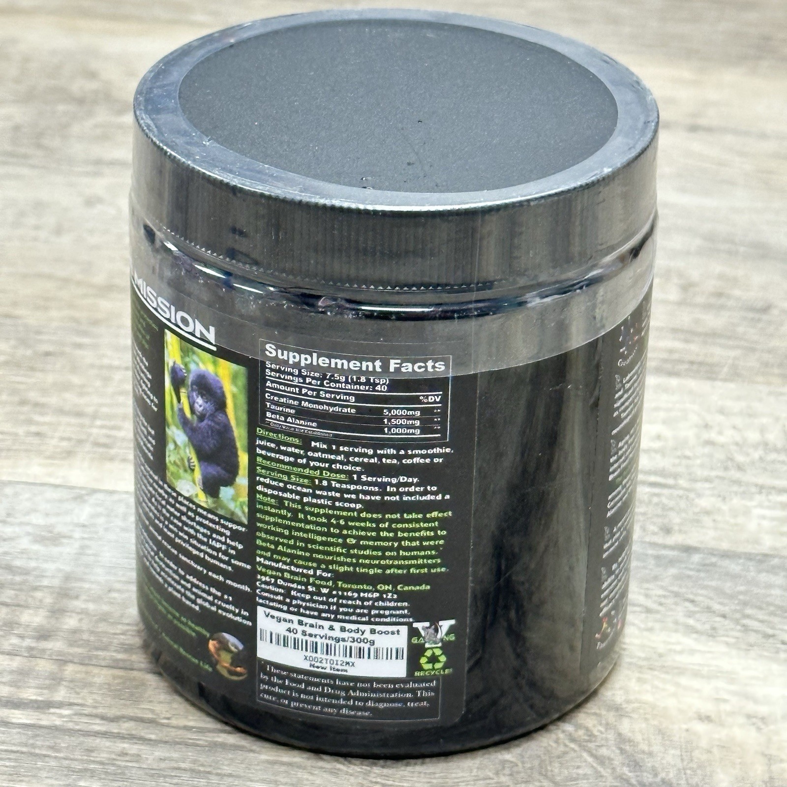 Vegan Brain Food + Body Boost – Vegan Amino Acid Supplement – EXP 10/2026