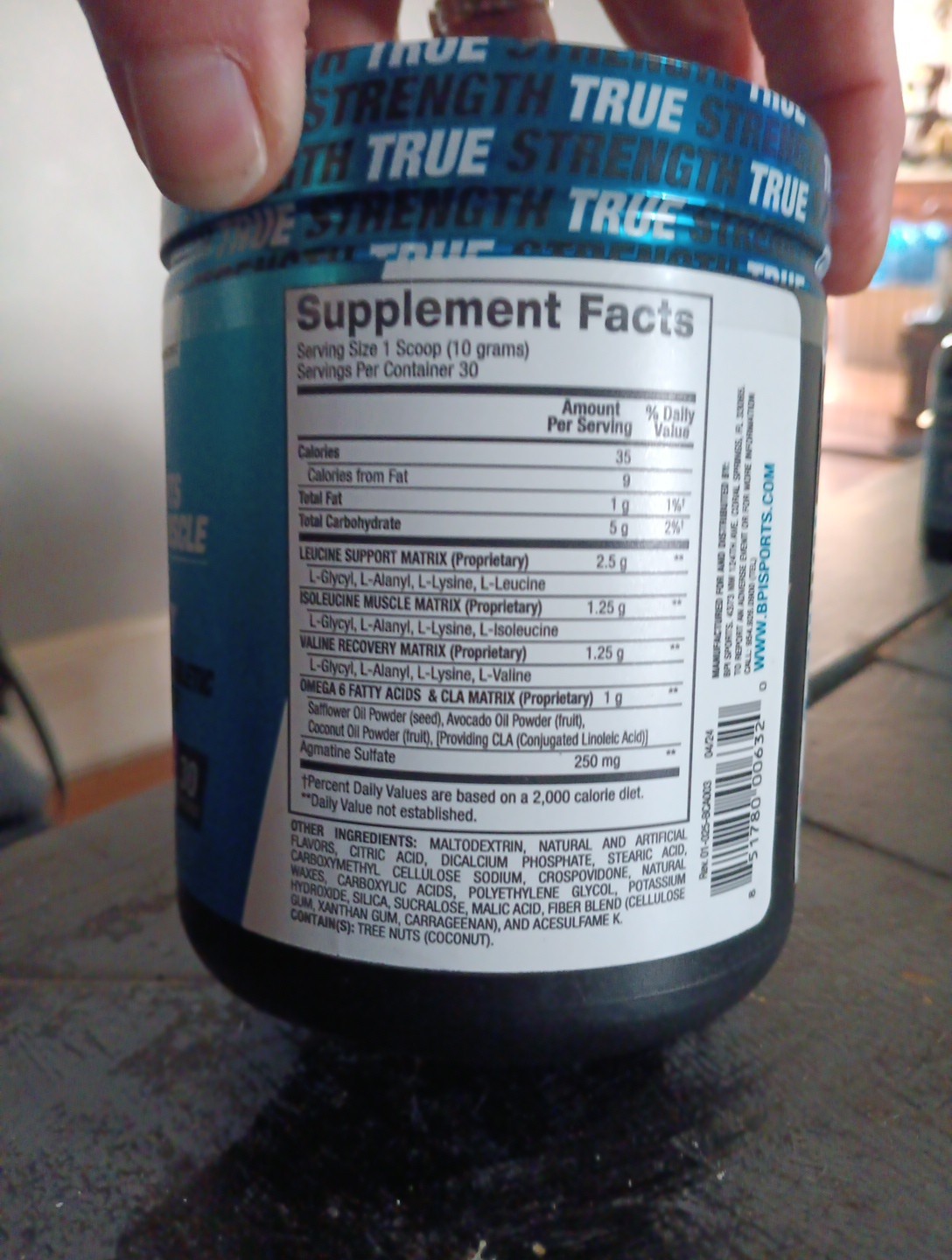 Bpi Sports The Origional Best Bcaa Blue Rasberry Dietary Supplement