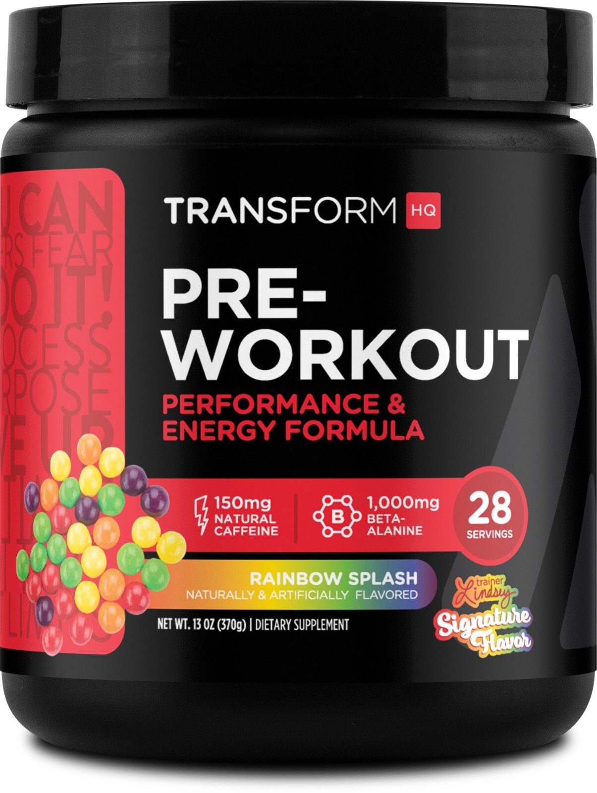 TransformHQ Pre-Workout (Rainbow Splash) 28 Servings – Perform – Gluten Free