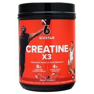 Six Star Pro Nutrition Creatine X3 Powder Fruit Punch 2.18 lbs