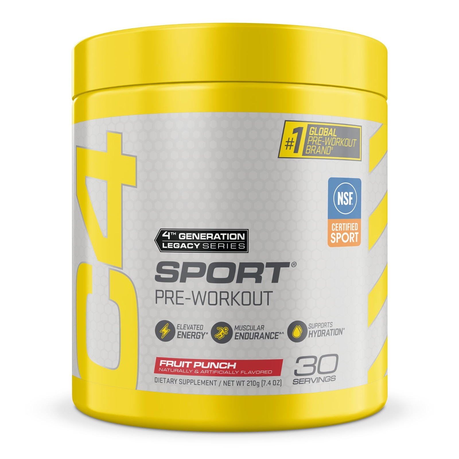 Pre Workout Powder Fruit Punch – NSF Certified, 30 Servings, Energy Boost, Fitne