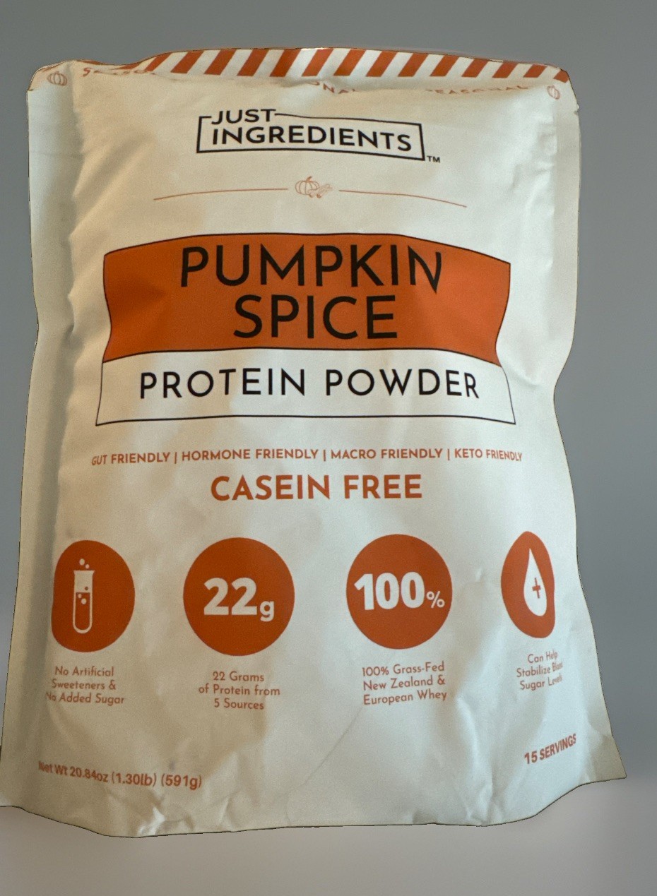 Just Ingredients – Pumpkin spice Protein powder, 1.3 Lb (20.84 Oz)