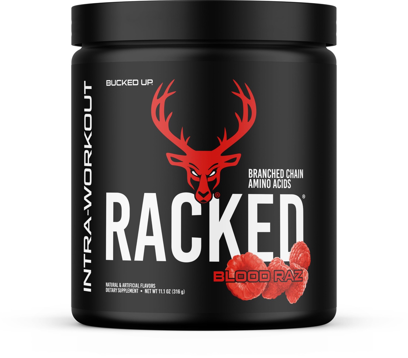 Bucked Up Racked Blood Raz | Intra Workout 10.15 Ounce (Pack of 1),