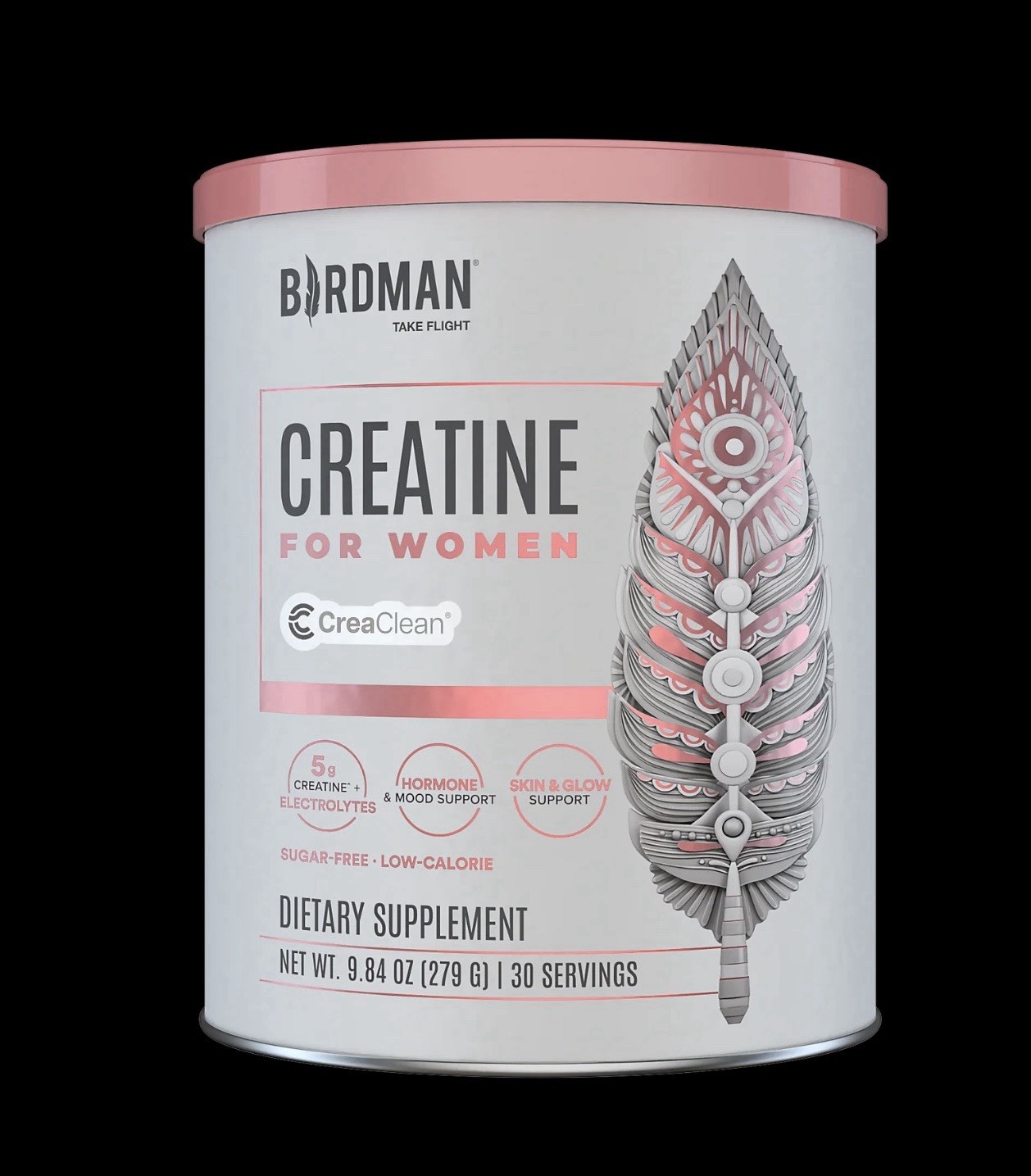 Bardman Creatine for Women Creatine + Inositol + Electrolytes + Vitamins 9.84oz