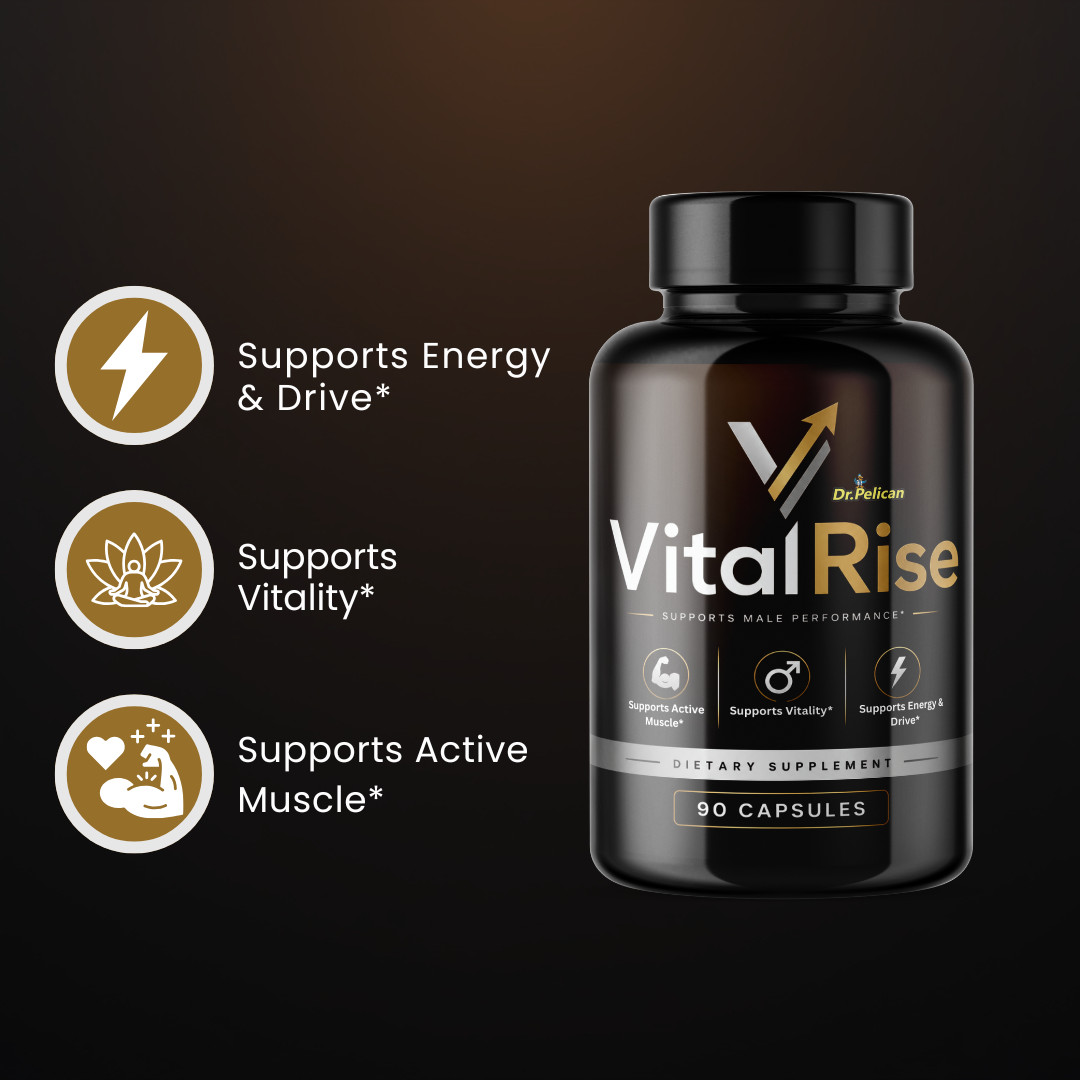 Vital Rise- Bodybuilding & Men’s Health Support- 2 Bottles- 180 Capsules