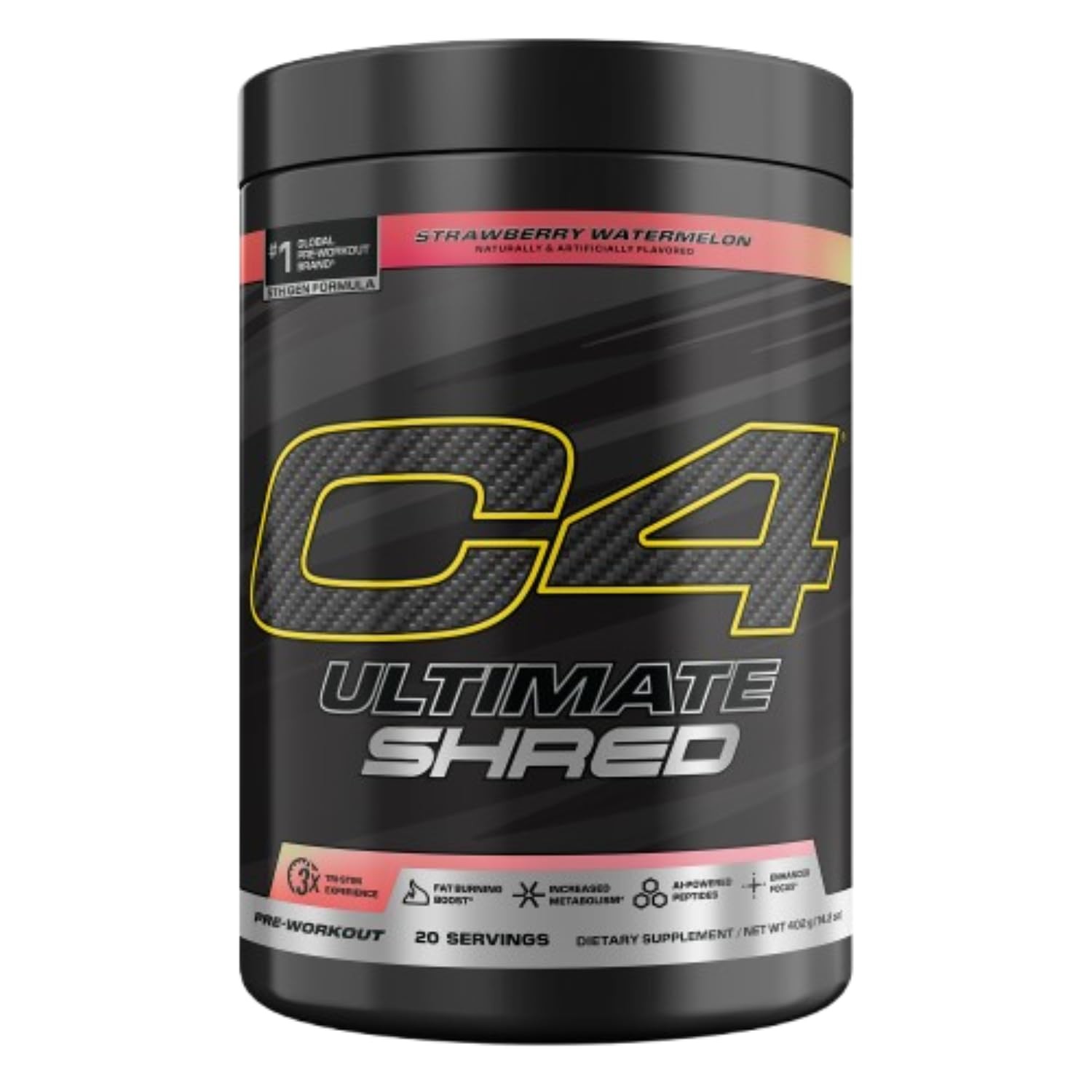 Cellucor C4 Ultimate Shred Pre Workout Fat Burner 20 Servings
