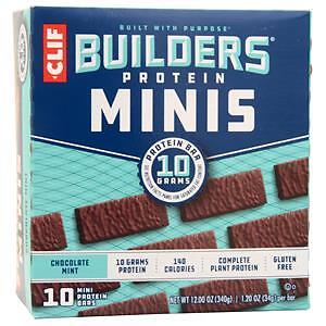 Clif Bar Builder’s Protein Minis Bar Chocolate Mint 10 bars