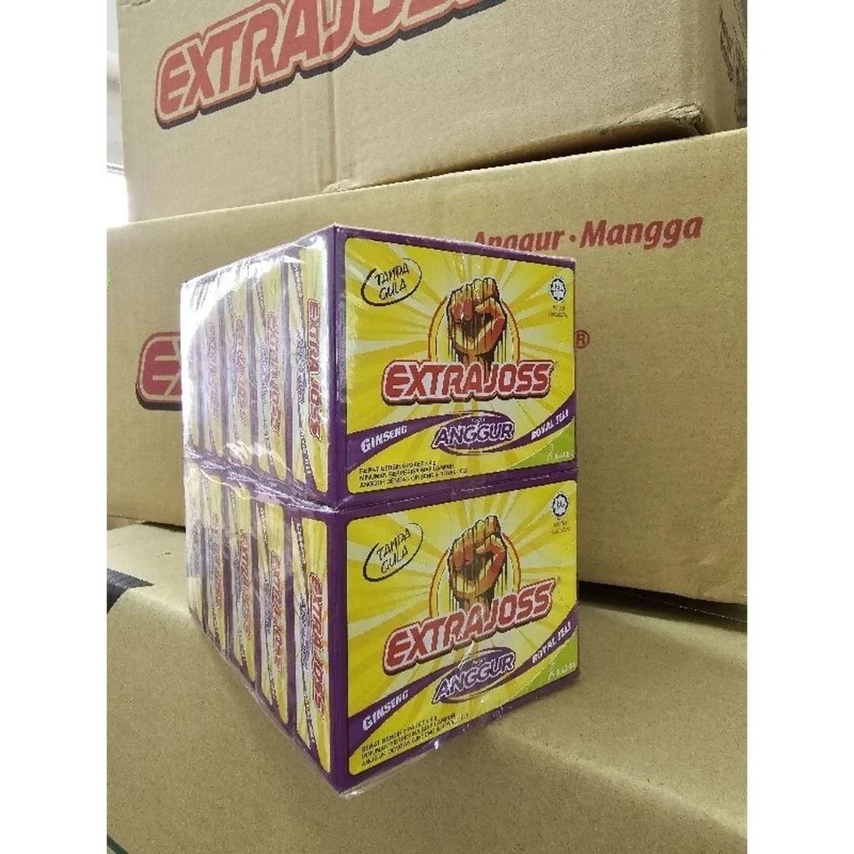 EXTRA JOSS 50 BOX (300 Sachets) Grape Flavour Sugar Free Energy Drink Powder