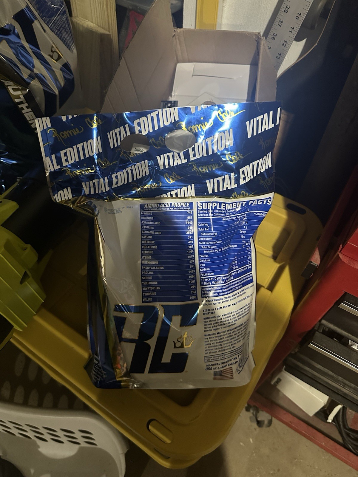 Ronnie Coleman Vital Edition Whey XS Protein Powder, Strawberry Milkshake, 5 lb