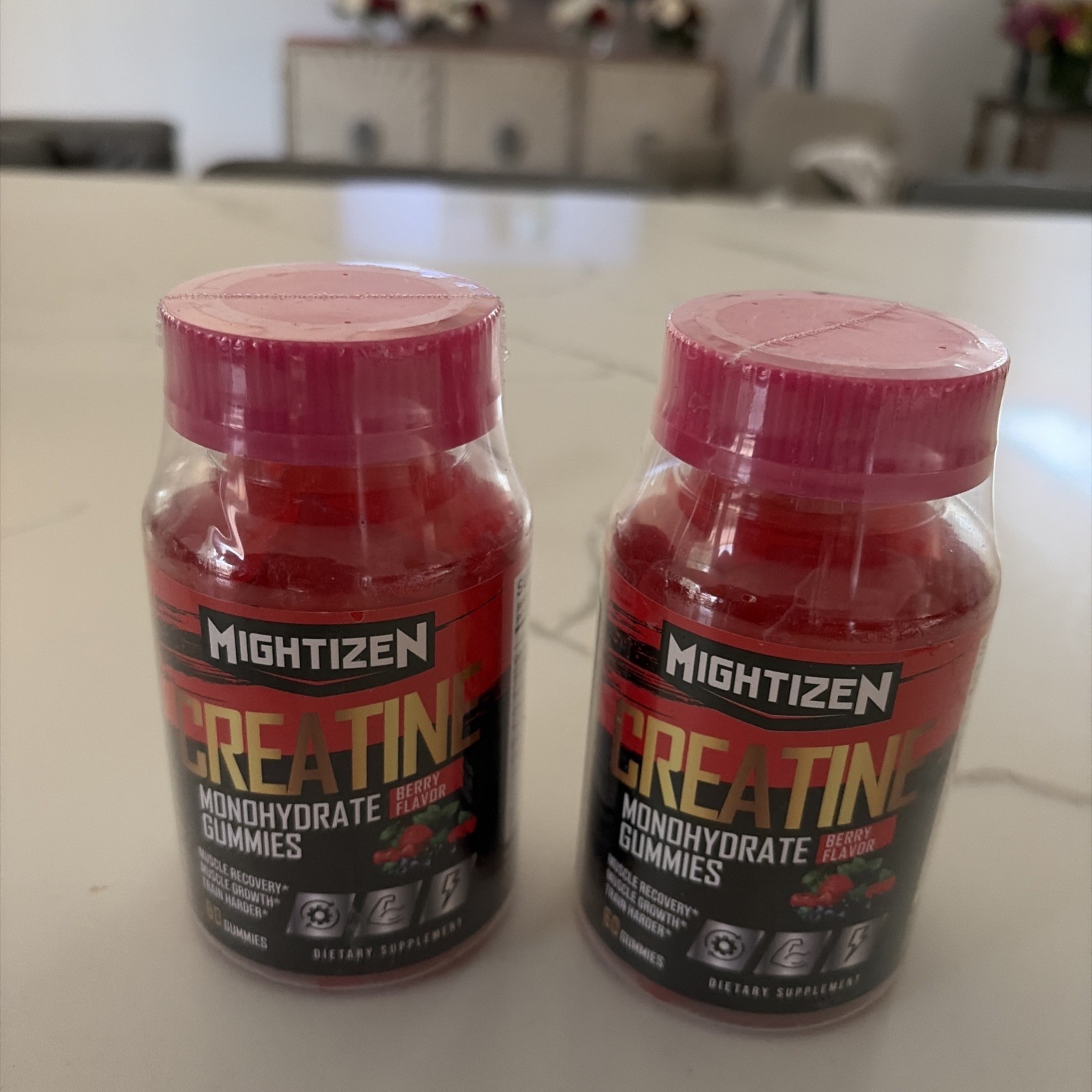 BOGO! Mightizen Creatine Monohydrate Gummies 60 Count Exp. 06/2027 SEALED!!!
