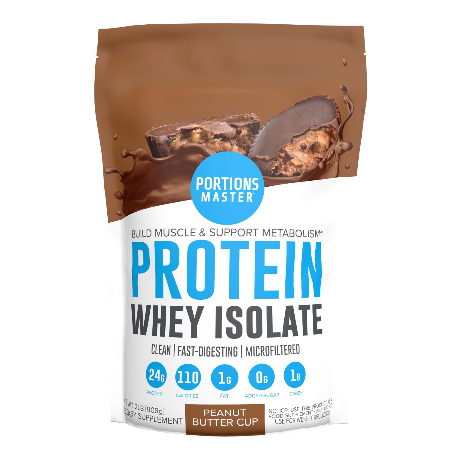 Portions Master | Cross-Flow Microfiltration Whey Isolate Protein