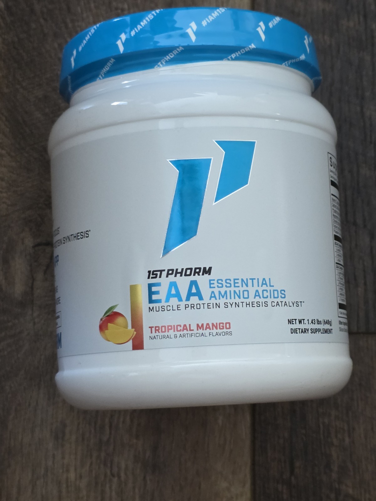 1st Phorm EAA Powder Tropical Mango Gluten Free 60 Servings 1.43 lb