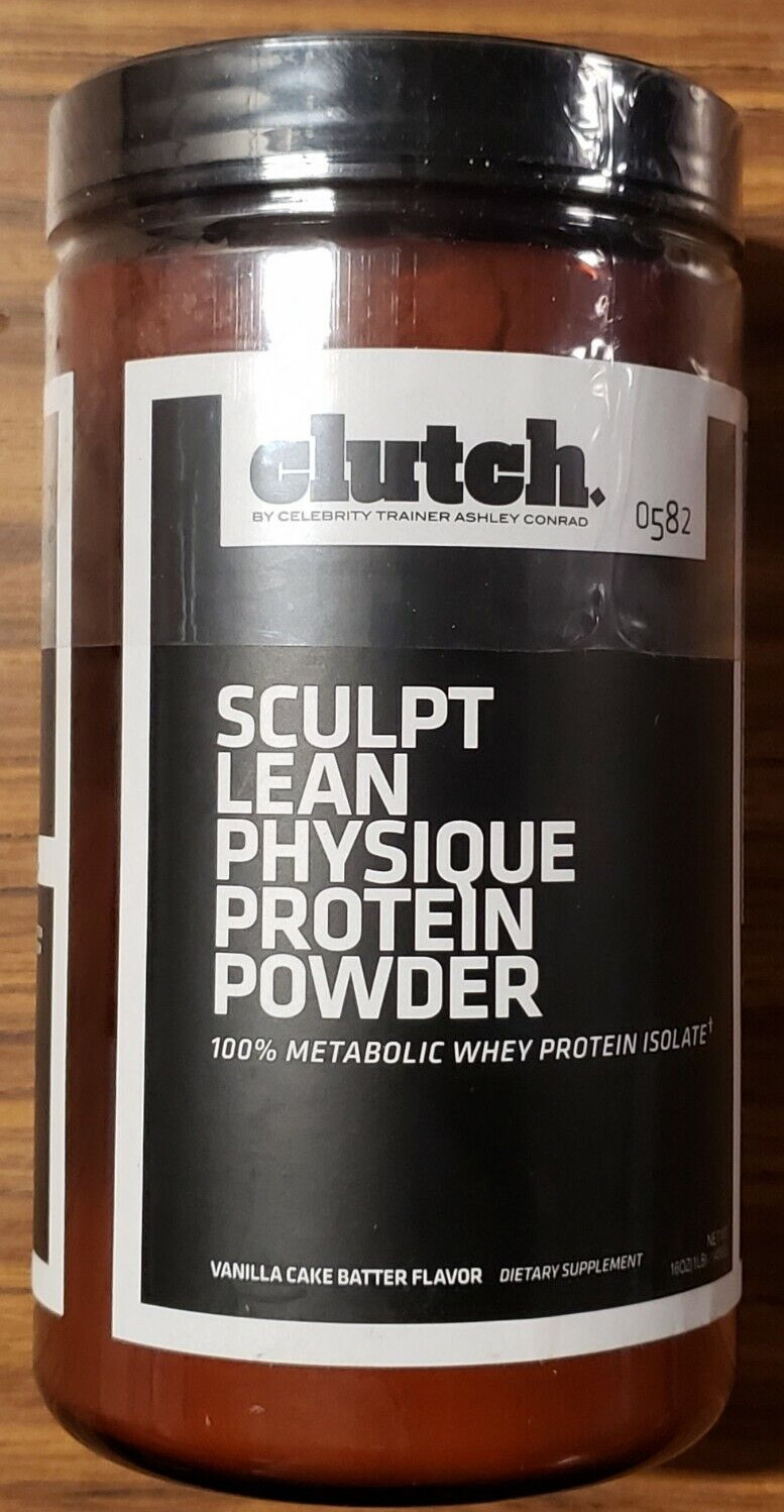 CLUTCH Body Shop – Sculpt Lean Physique Protein Powder – Vanilla Cake – 12/2024