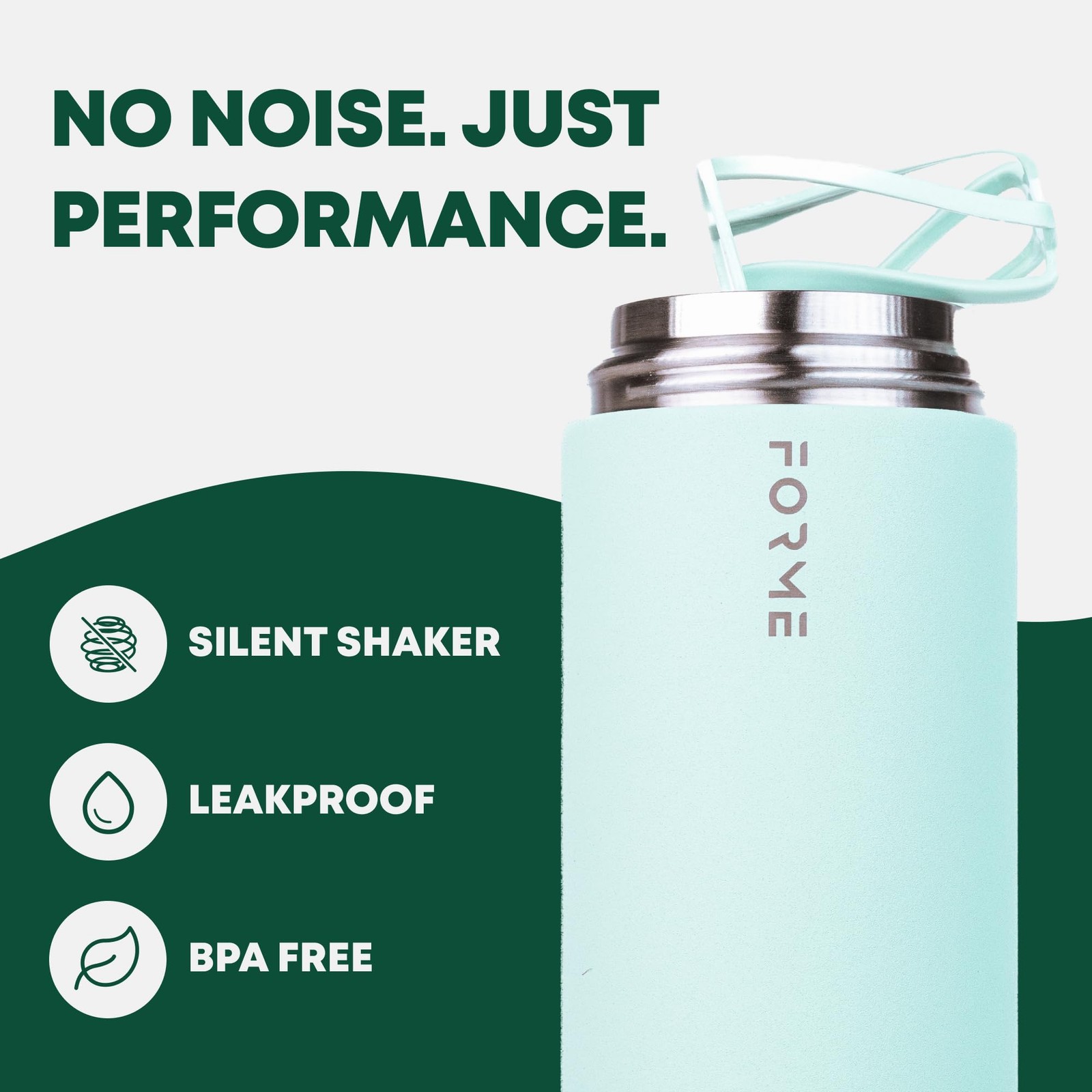 Forme – Blender Shaker Bottle Leakproof Double Insulated Stainless Steel
