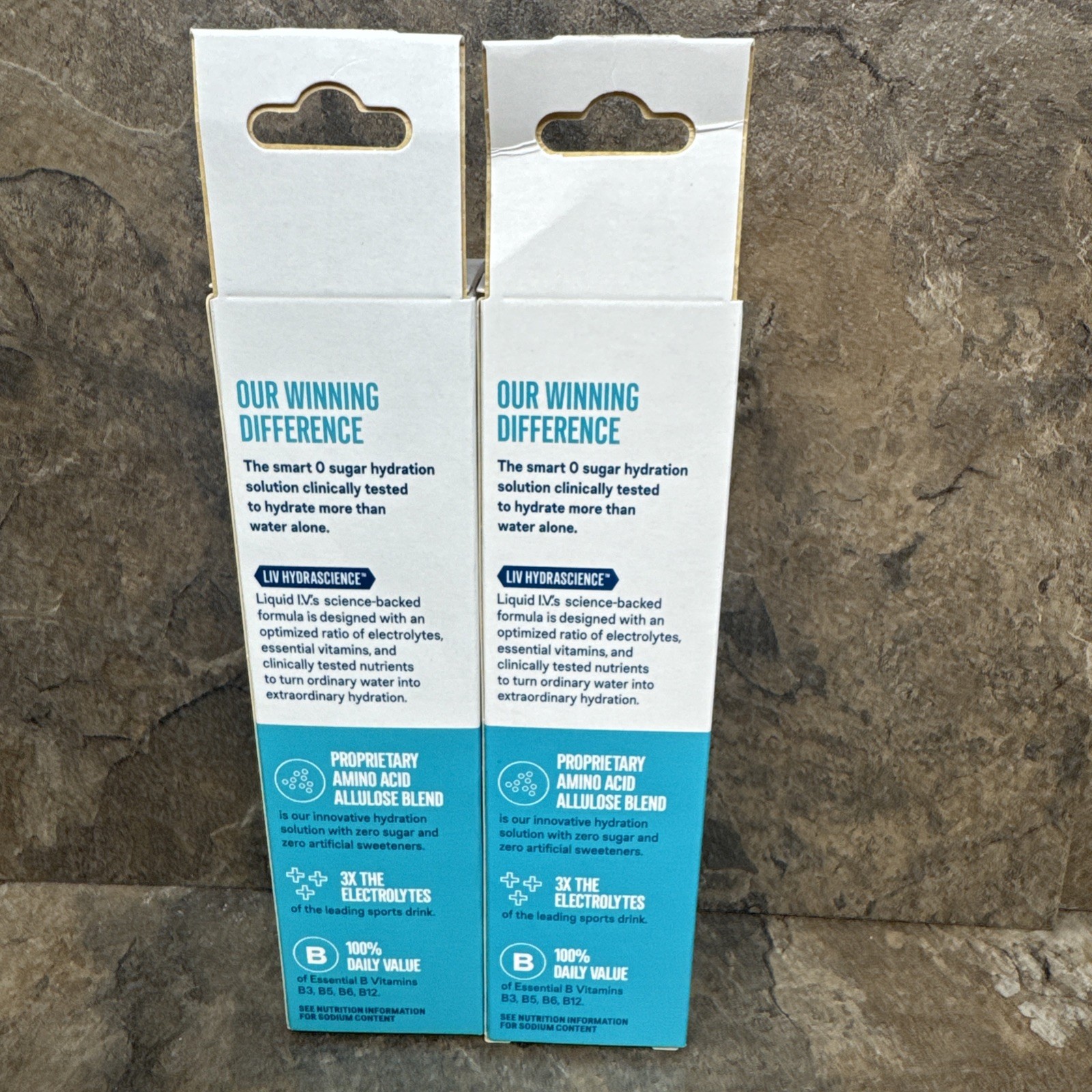 Liquid I.V. Hydration Multiplier Sugar Free .45 White Peach Lemon Lime 6 Sticks
