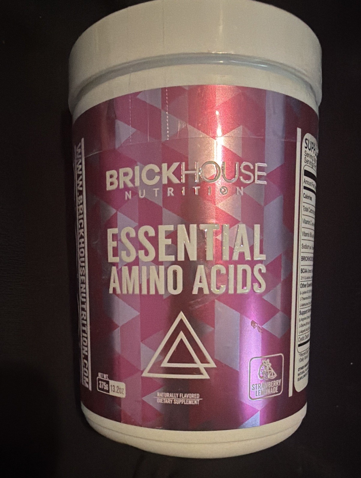 BrickHouse Nutrition Essential Amino Acids Powder, Strawberry Lemonade, 375g