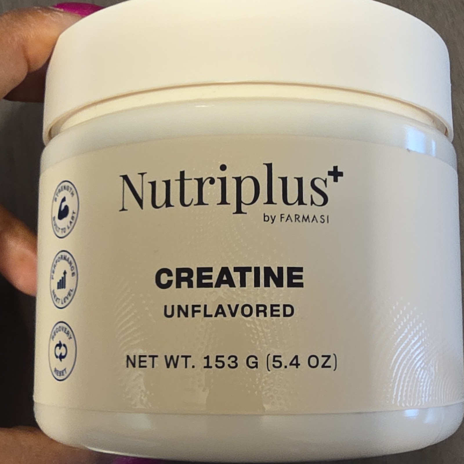 Nutriplus+ Creatine Unflavored Powder, 153 g (5.4 oz)