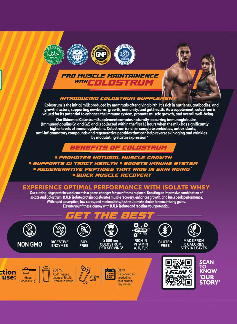 ISO WHEY With Colostrum, 27G Protein, 5.5G BCAA, Immunity Booster, 4.40 lbs/2 kg