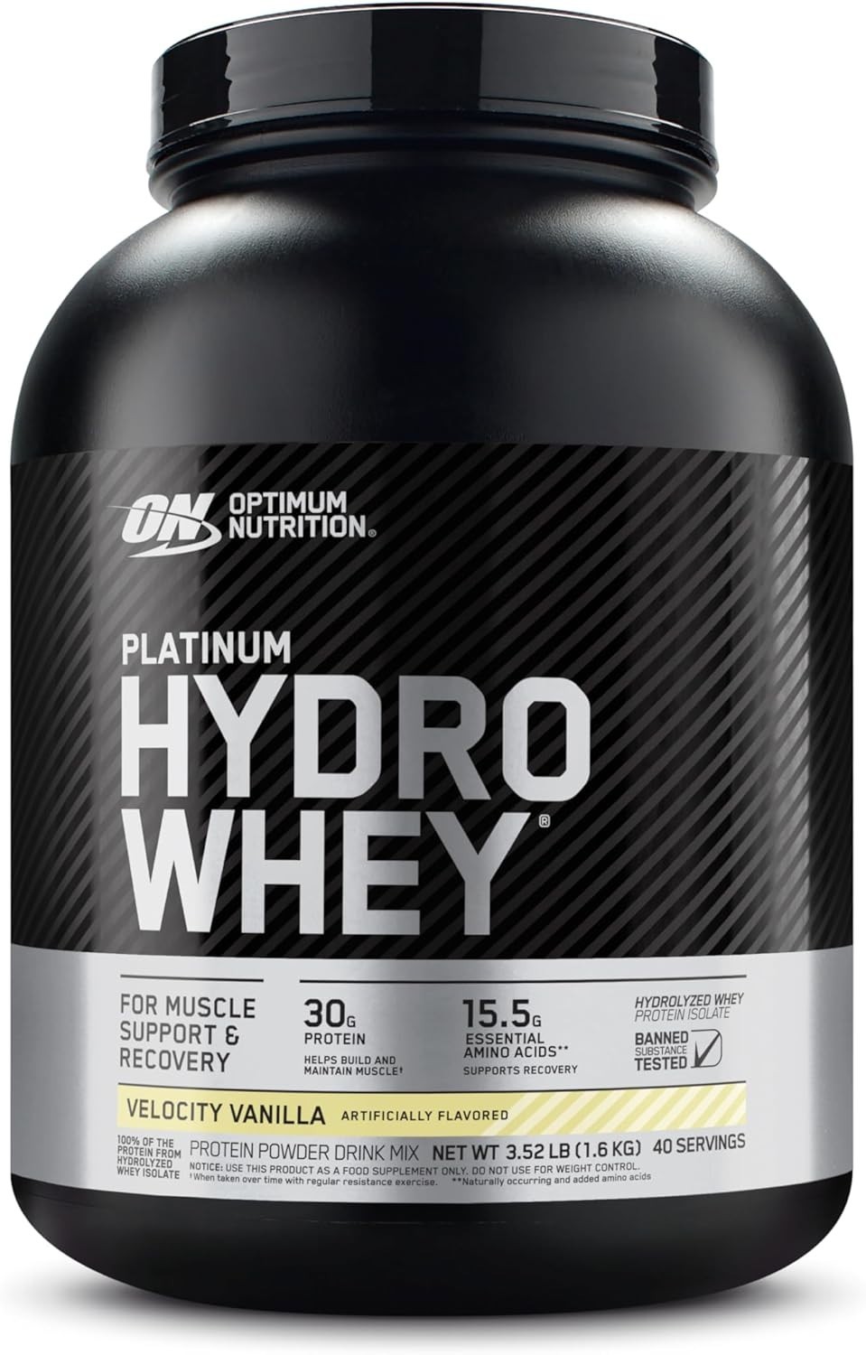 Delicious Velocity Vanilla Protein Powder with BCAAs – 3.5 lb Hydrolyzed Formula