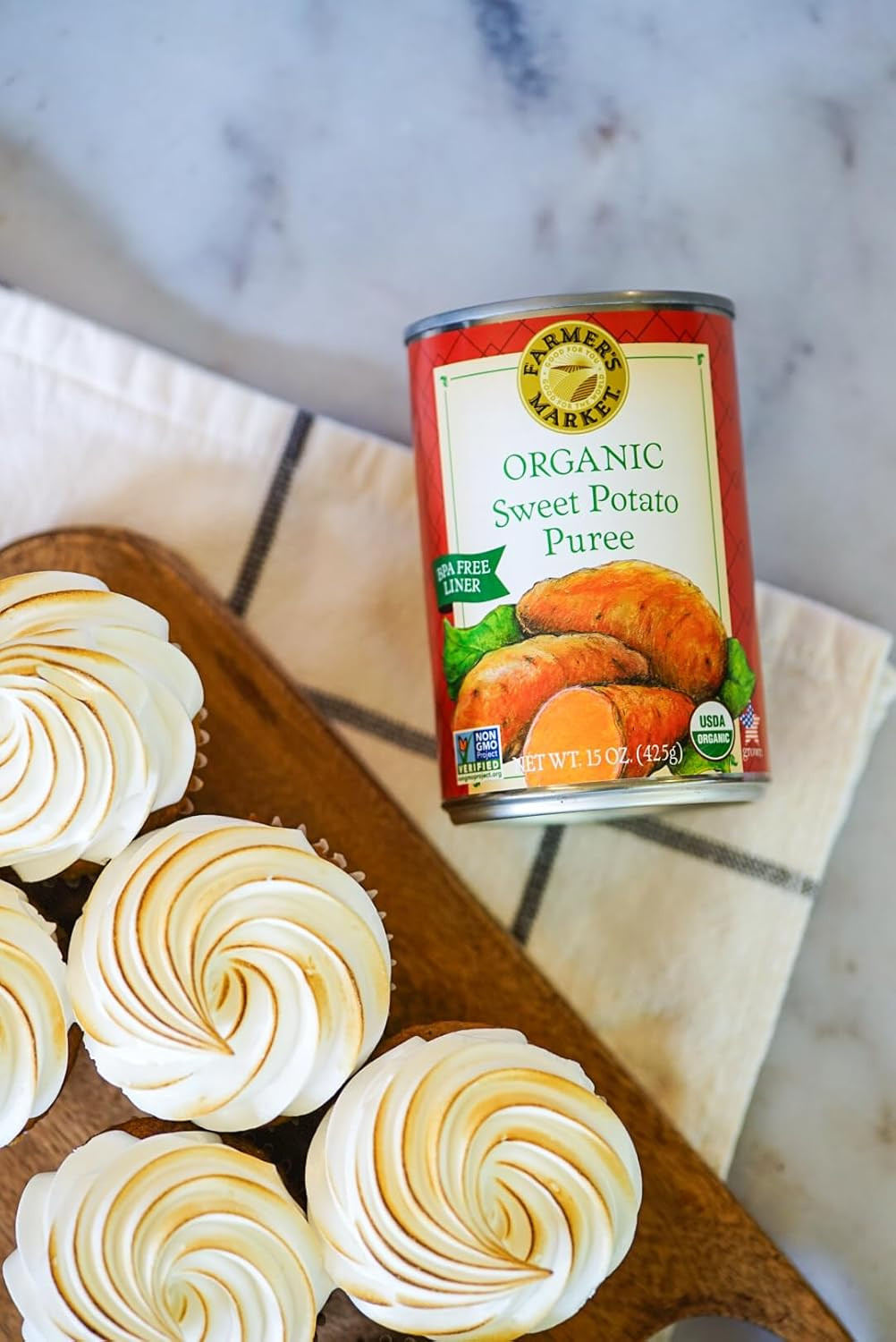 Farmer’S Market Organic Sweet Potato Puree, 15-Ounce Cans (Pack of 12)
