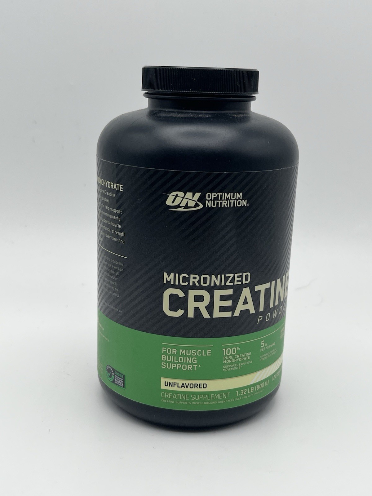 Optimum Nutrition Micronized Creatine Powder, Unflavored 1.32lb EXP: 09/26