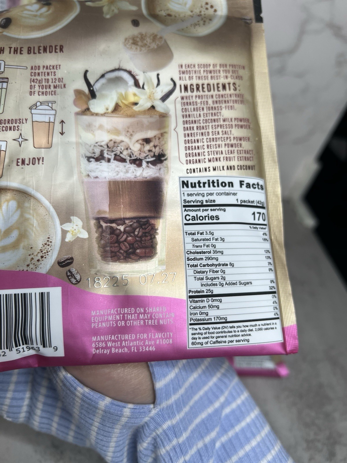 FlavCity All-In-One Protein Smoothie Powder Variety Single Serve Exp 04/2028