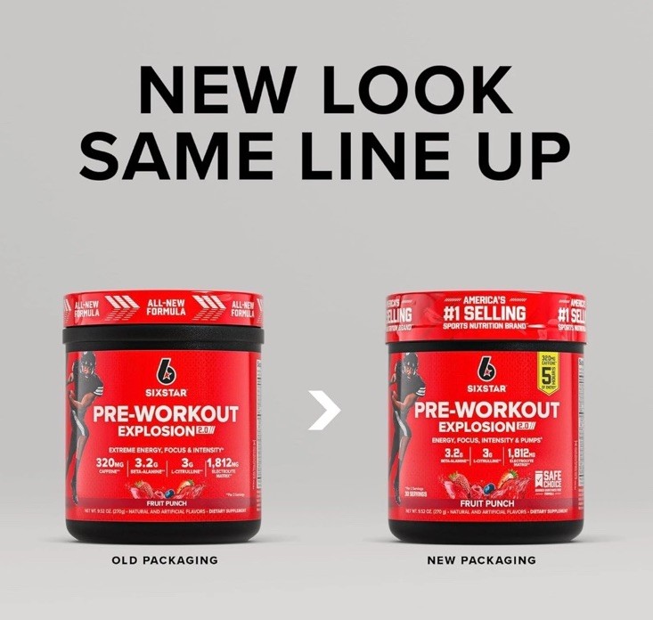 Pre Workout Powder Fruit Punch Energy Drink Mix Sports Nutrition