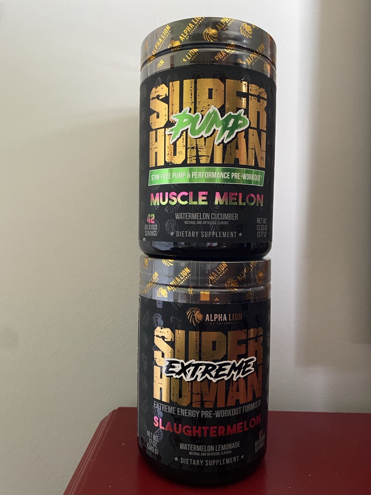 NWT TWO Alpha Lion Super Human pre-workouts