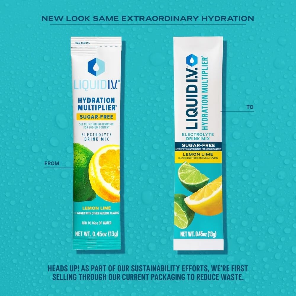Delicious Sugar-Free Lemon Lime Electrolyte Mix – Hydration Multiplier 14 Sticks