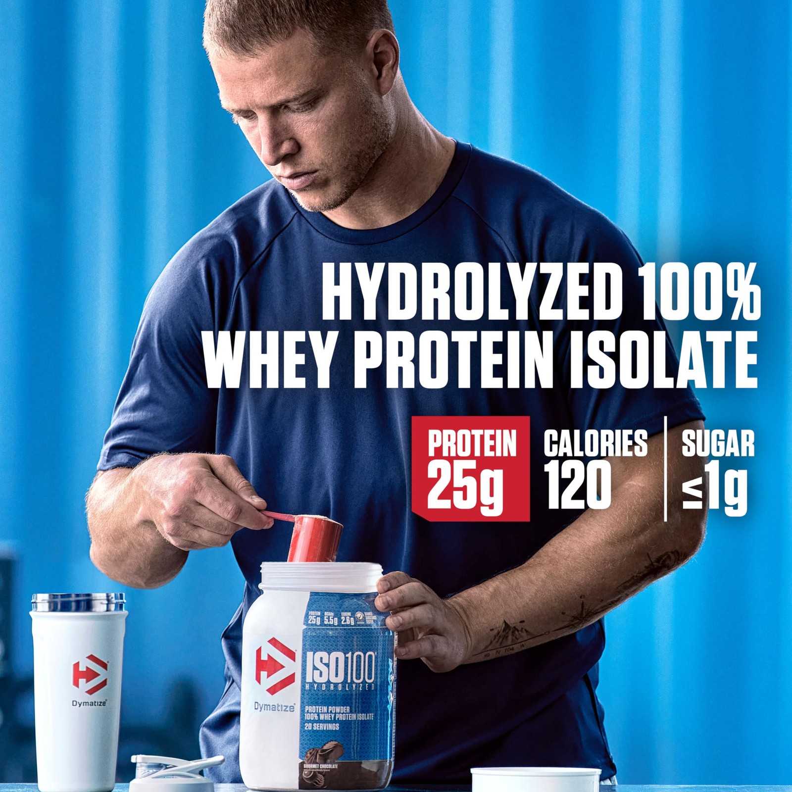 Dymatize ISO100 Whey Protein Isolate Choc. Peanut Butter 25g Protein 20 Serv
