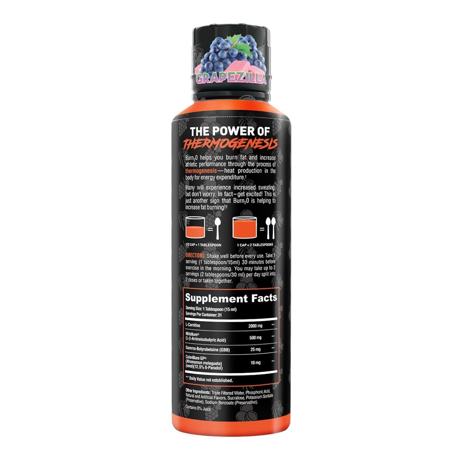 Alpha Lion Burn 2.0 Grapezilla Non-Stim Thermogenic 31 Servings NEW Sealed