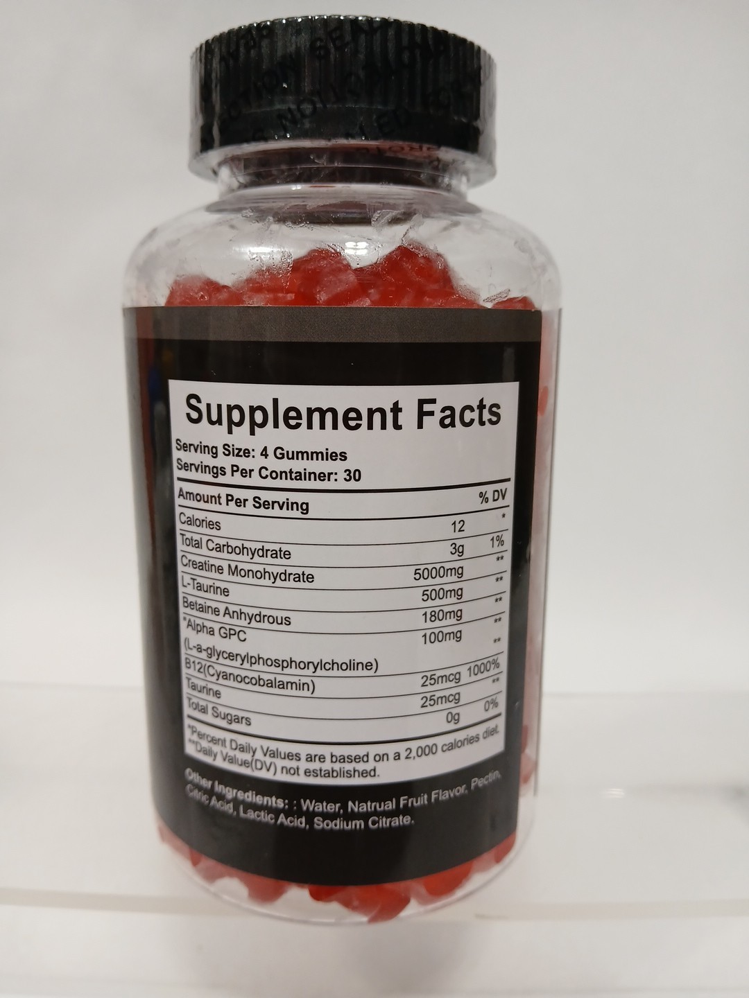 Oobvious Creatine Monohydrate Gummies 5000mg 120 Count Strawberry 06/26