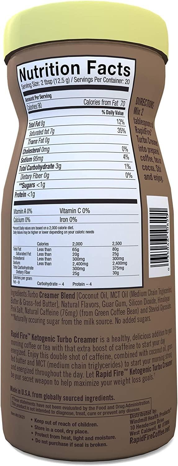 Rapid Fire Ketogenic Turbo Creamer