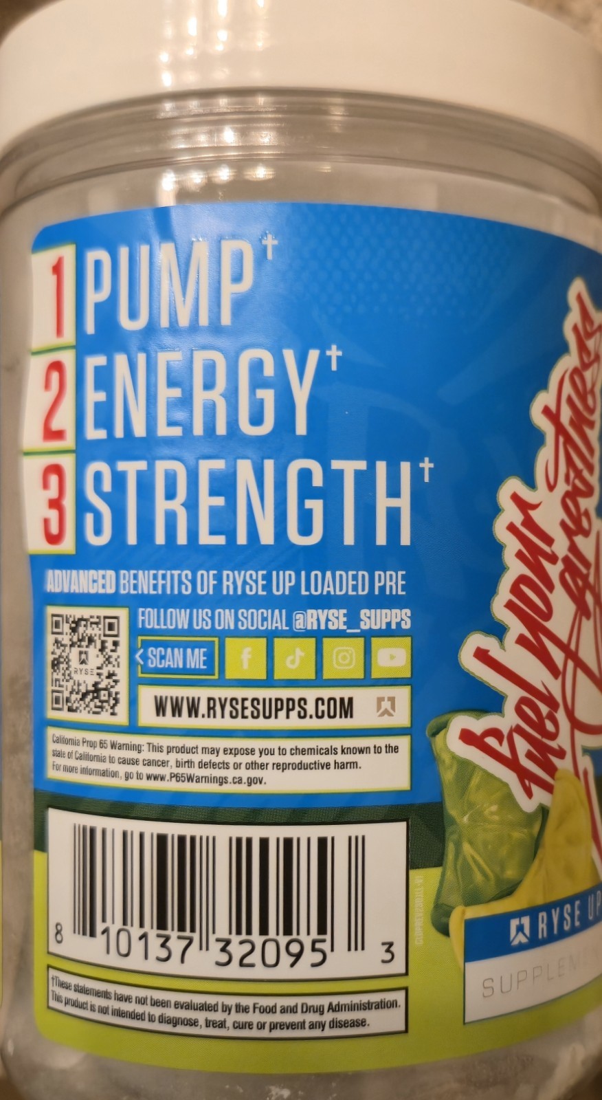 Ryse LOADED PRE 14 oz Size (30 Ser) JELL-O Series Lemon 🍋 Lime Fla BEST BY 9/26