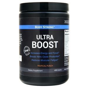 BodyStrong Ultra Boost Pre-Workout Tropical Punch 488 grams