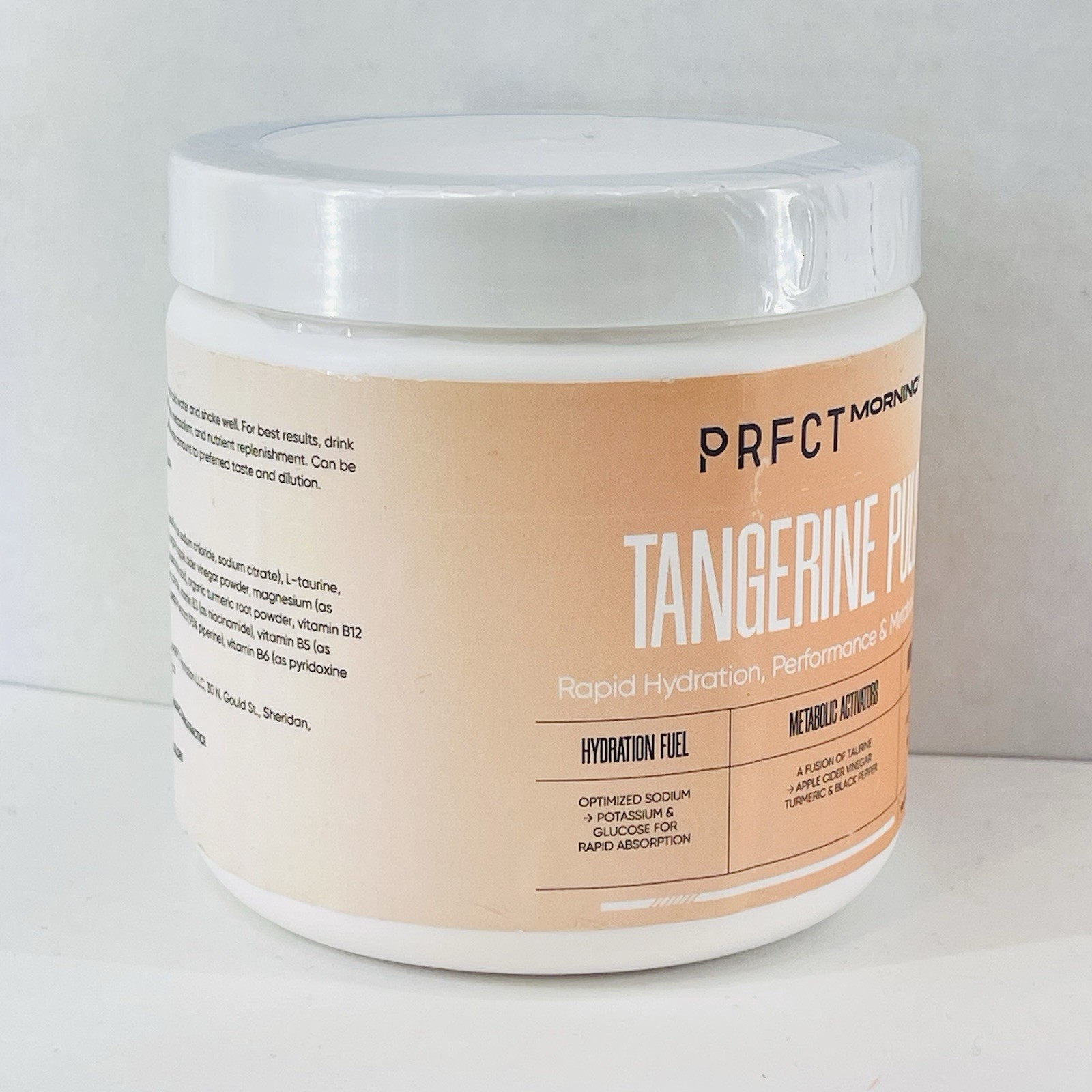 PACKAGE WEAR READ PRFCT Morning Tangerine Pulse Electrolyte Powder 30 Servings