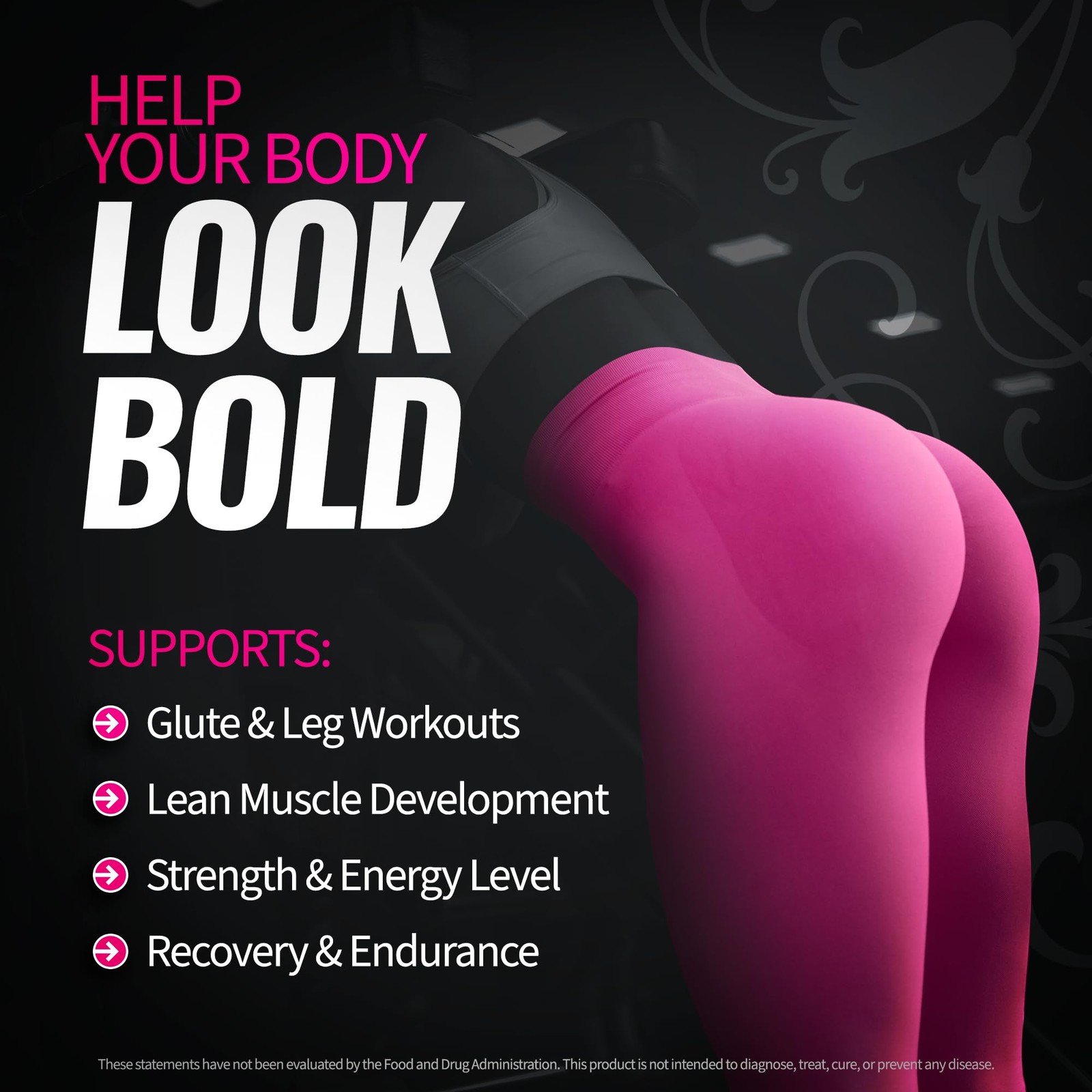 Bold Buns Creatine for Women – Supplement with 12.7 Ounce (Pack of 1), White