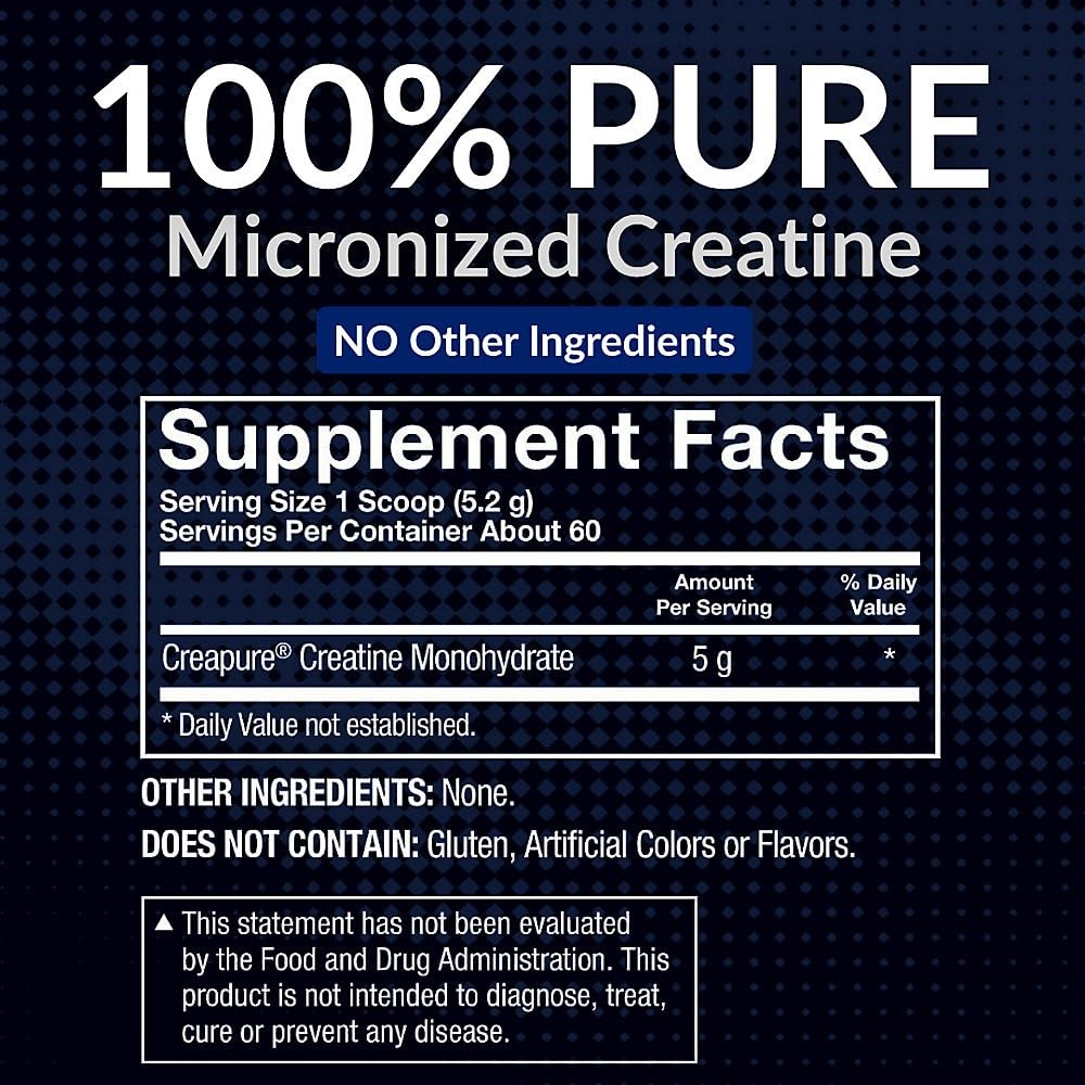 Elite German Creatine with Creapure, Creatine Monohydrate Powder for Strength…