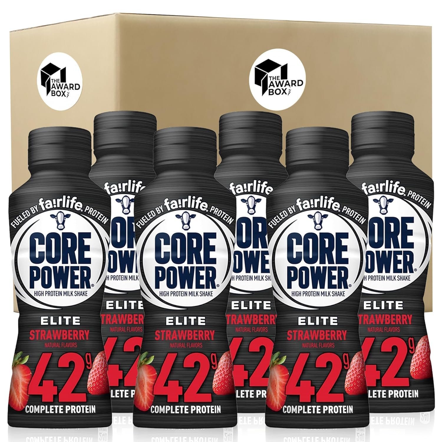 Core Power Elite Protein ShakesStrawberry 42 g, 14 Oz. in The Award Box…