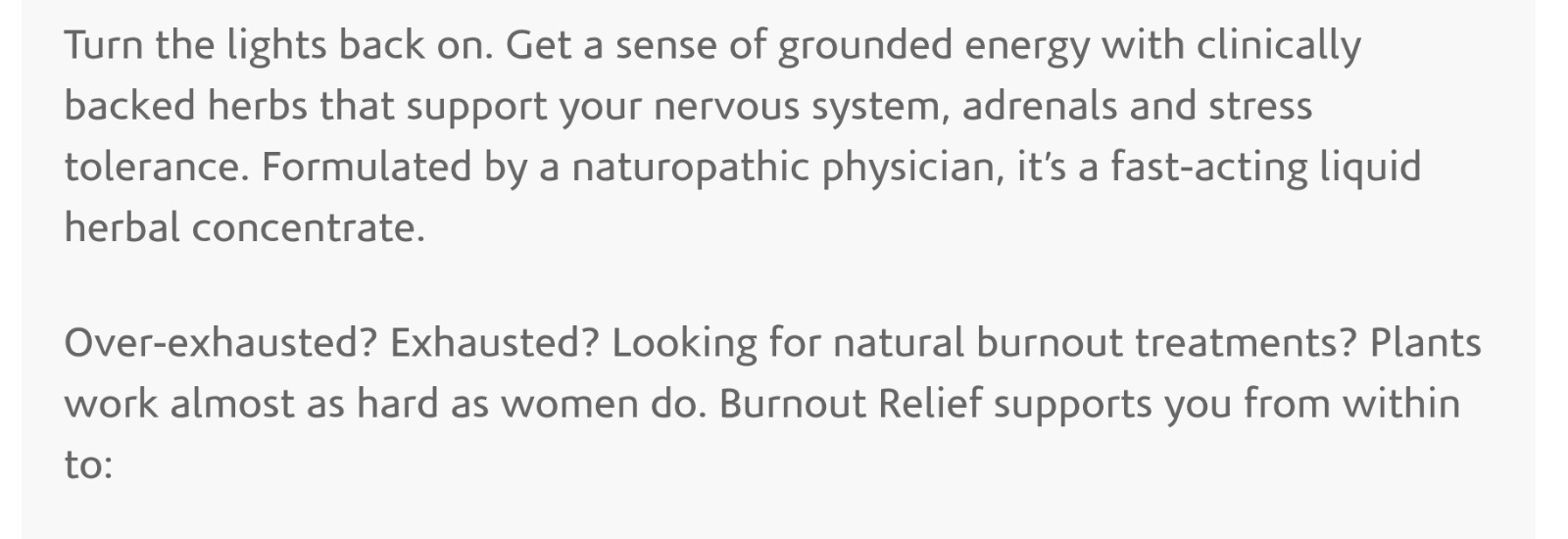 WILE BURNOUT Relief TINCTURE 1 fl oz (15 Serv) Natural Energy BEST BY 04/26