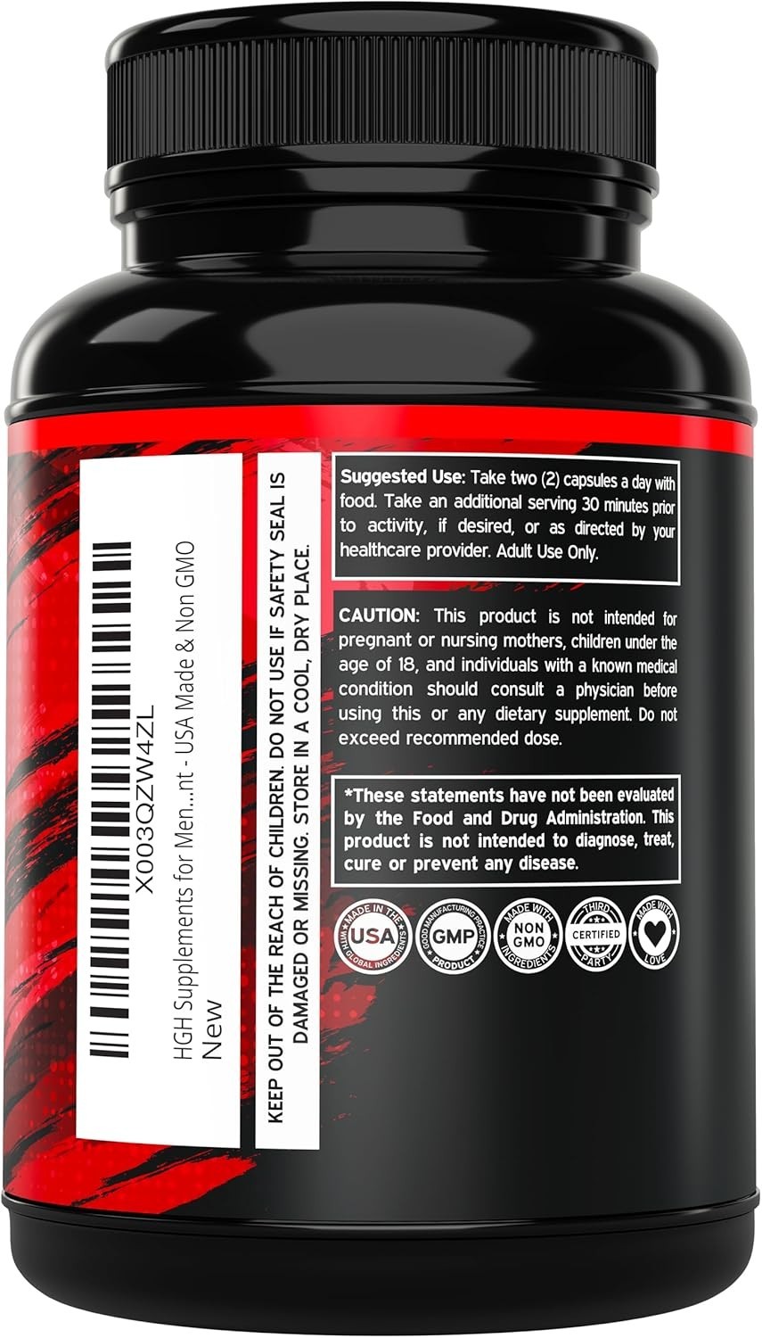 Supplements for Men and Women (120 Count) 1500mg Supports Muscle Growth and Heal