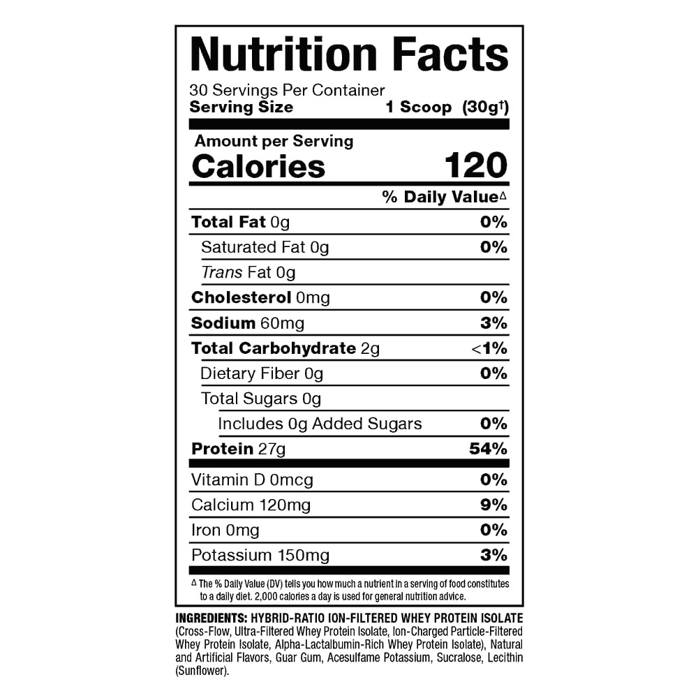 ALLMAX ISOFLEX Pure Whey Isolate Protein Powder – Gluten Free, Low Lactose, S…